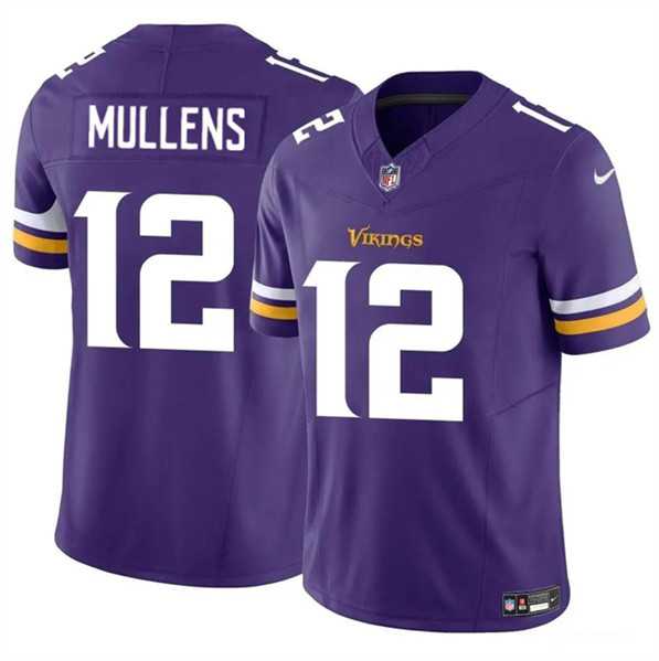 Men & Women & Youth Minnesota Vikings #12 Nick Mullens Purple 2023 F.U.S.E. Vapor Untouchable Limited Stitched Jersey